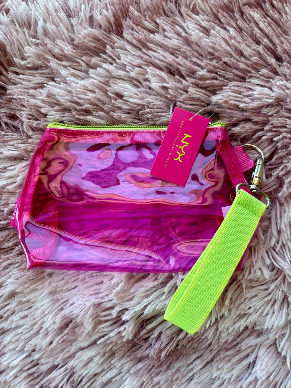 NYX Transparent Wristlet Clutch